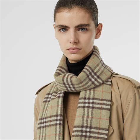 burberry green cashmere scarf|burberry check cashmere scarf sale.